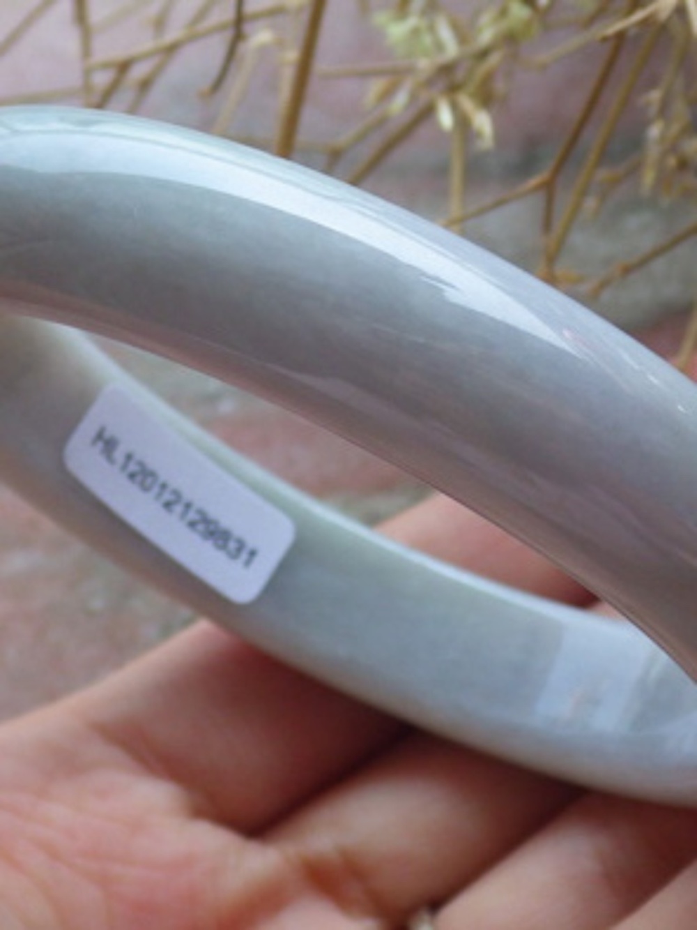 Certified Hand Carved Natural Burma A JADE Circle Jadeite Bangle Bracelet 57mm